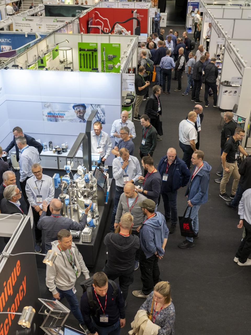 Overblik over stande på Automatikmessen