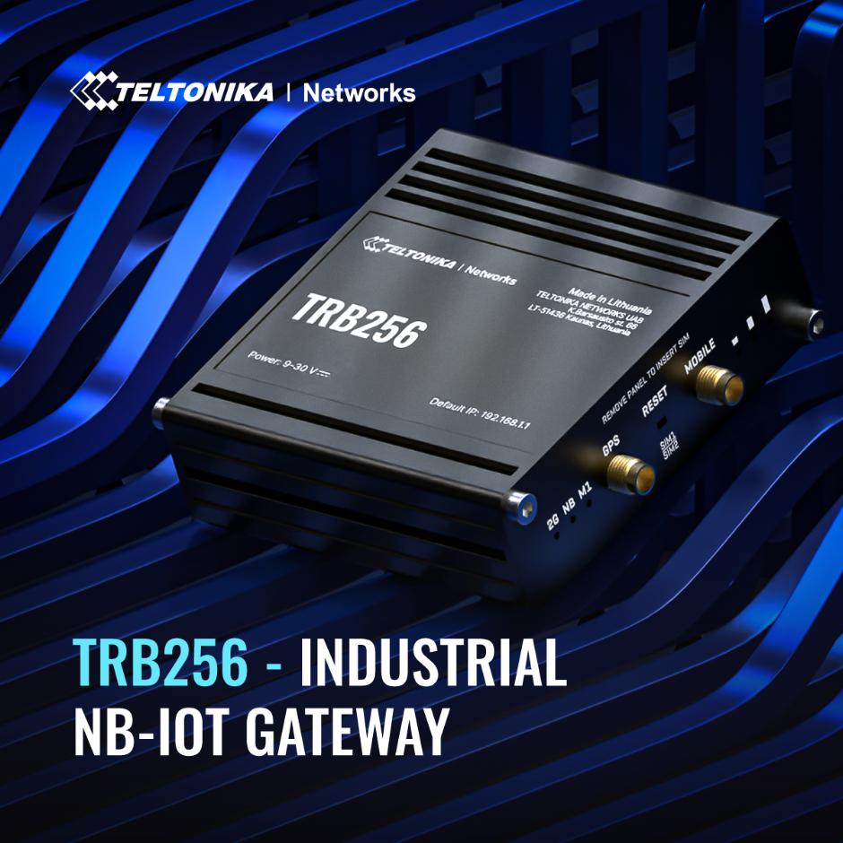 Teltonika TRB256 - RS232/485 Gateway med DUAL 4G LTE SIM-kort