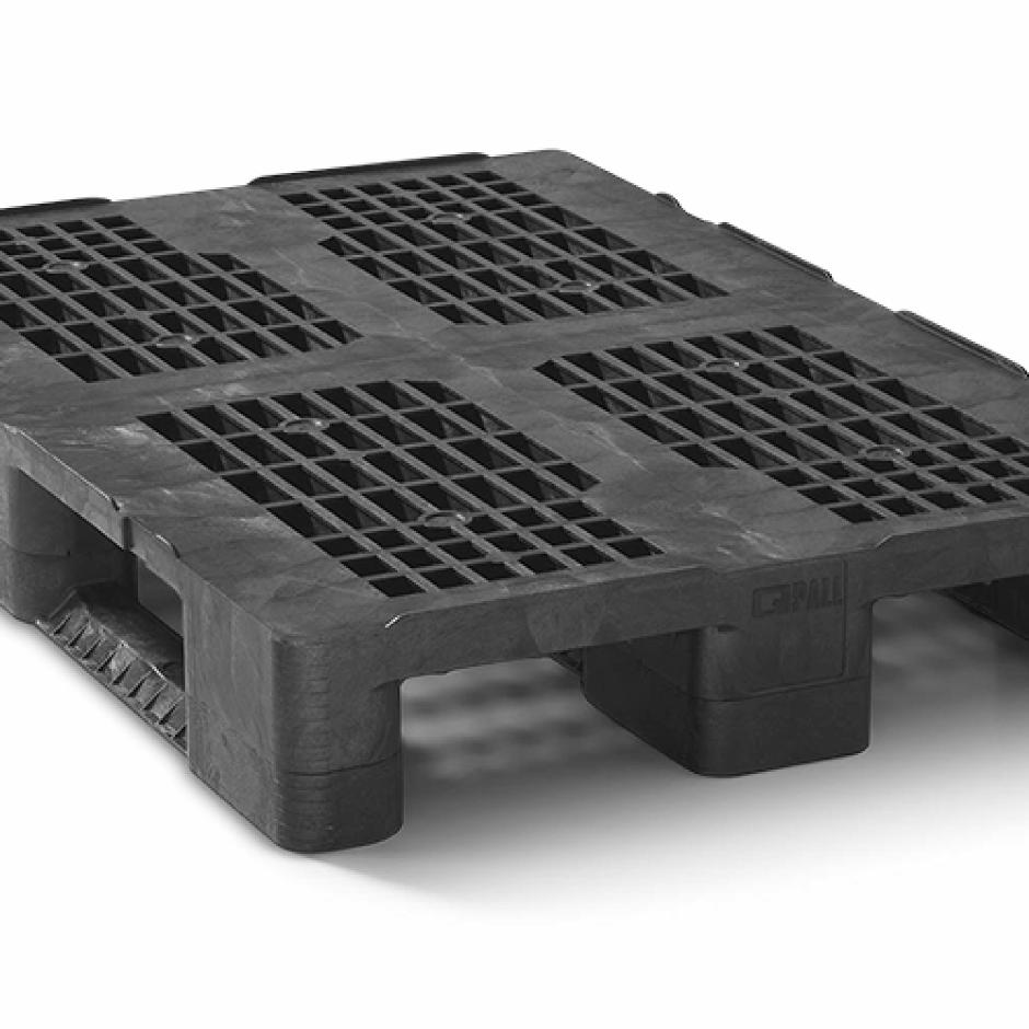 Plastpalle type HB3RR - med 3 meder og kanter